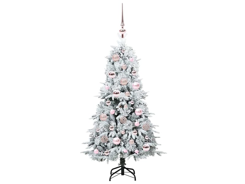  Sapin de noël - arbre de noël artificiel à branches articulées blanc 120 cm  - Conforama D
