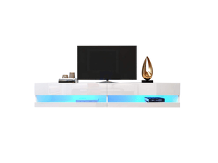 Meuble tv coloris blanc 140 cm KORFEE