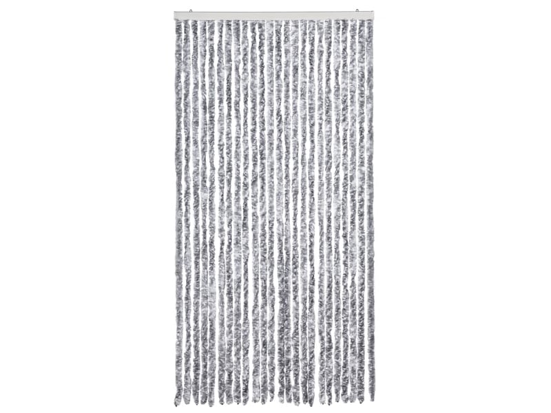  Rideau anti-mouches, moustiquaire blanc et gris 100x200 cm chenille cf43511  - Conforama C
