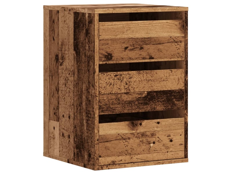  Commode chambre adulte, commode d'angle vieux bois 40x41x58 cm bois d'ingénierie  - Conforama A