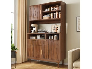 Buffet 3 porte(s) 1 tiroir(s) <strong>MODENVIE</strong> <strong></strong> - 100 cm coloris marron