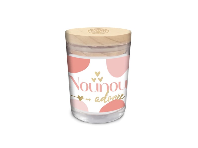  Stc - bougie parfumée vanille verre nounou 9.2cm  - Conforama A
