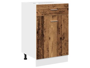Armoire de cuisine, armoire à tiroirs lyon bois ancien 50x46x81,5cm bois d'ingénierie