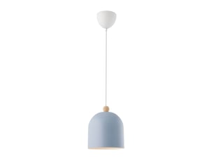 Suspension style nordique, chambre enfant, gaston en métal et bois bleu, ip20, nordlux