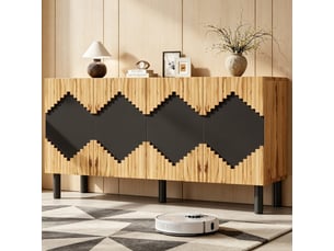 Buffet 2 porte(s)   DZMDIP  - 140 cm coloris noir 