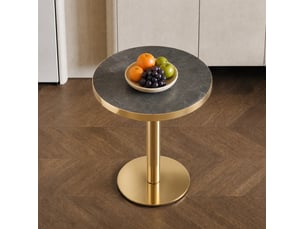 Table rond(e) coloris bicolore FLORAGRACE - 60 cmx60 cm