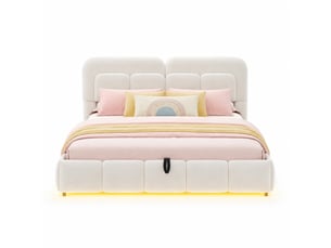 Lit coffre 140x200 cm HAUSS SPOLE coloris beige