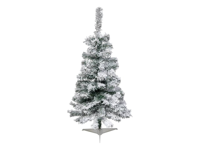  Sapin de noël artificiel floqué 100 cm FLOQUE - Conforama A