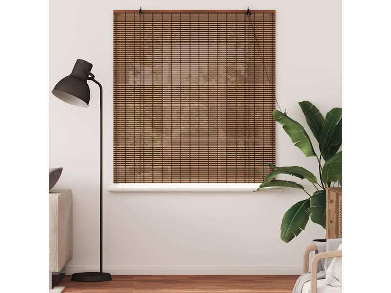  Store enrouleur - rideau enrouleur marron 140 x 160 cm bambou  - Conforama C