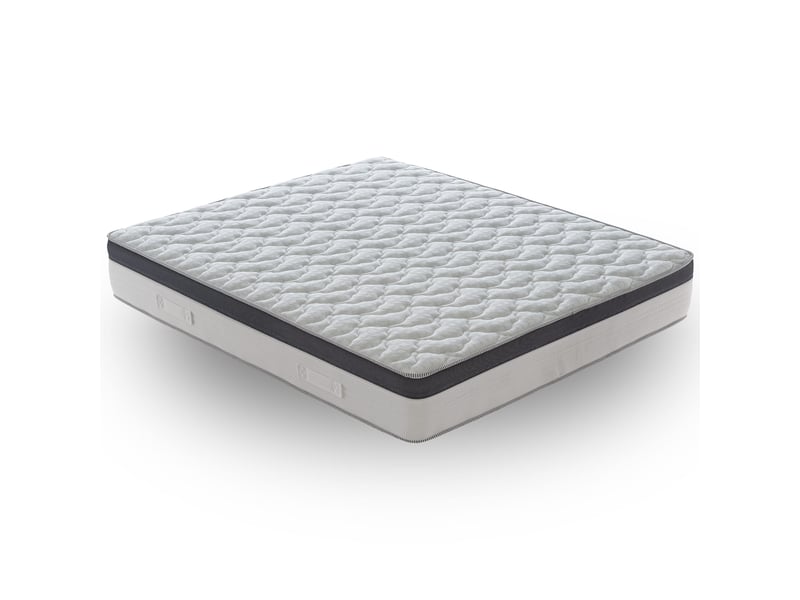 Matelas 150x190 cm ressorts ensachés + mémoire de forme soutien ferme épaisseur 27 cm