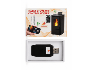 Accessoire wi-fi emaflam pour poêle à granulés - smart pellet stove - noir