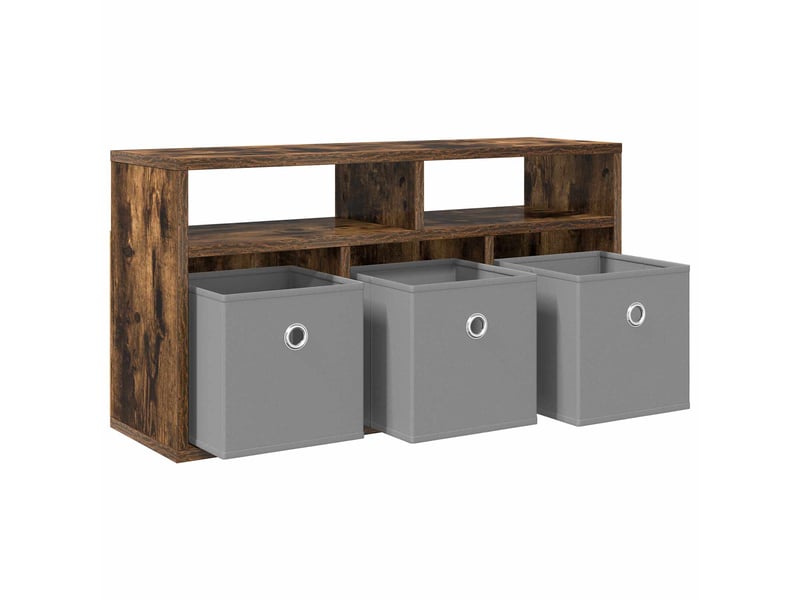 Armoire de rangement bureau avec tiroir chêne fumé 72x22,5x38 cm - Conforama E