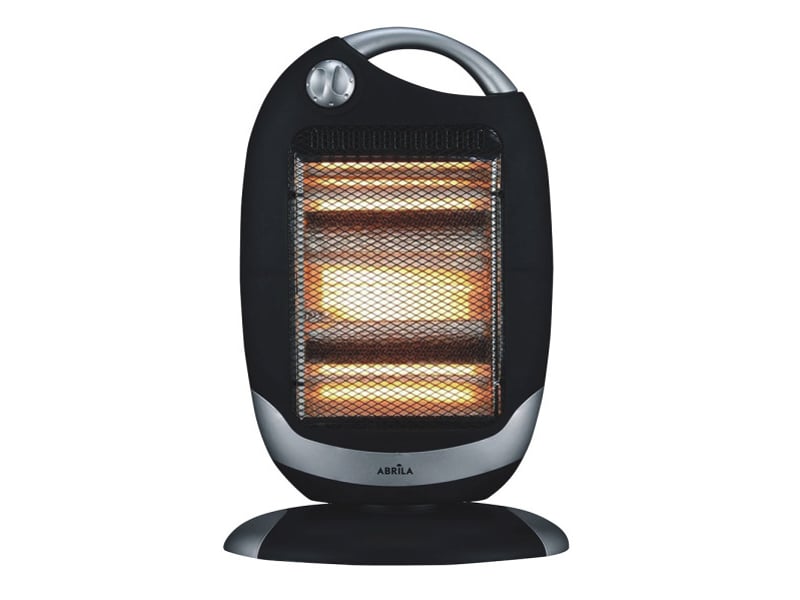  Chauffage radiant oscillant fabrilamp candente 1200 w, 3 puissances, 3 éléments, noir et argent, 52 x 33 x 25 cm 202351278 - Conforama A