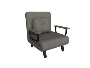 Fauteuil convertible <strong>MODFU</strong> Polyester gris