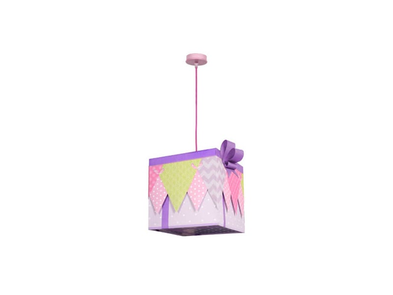  Suspension enfant fabrilamp regalo lilas 1xe27 30 x 30 x 30 cm 056893019 - Conforama A
