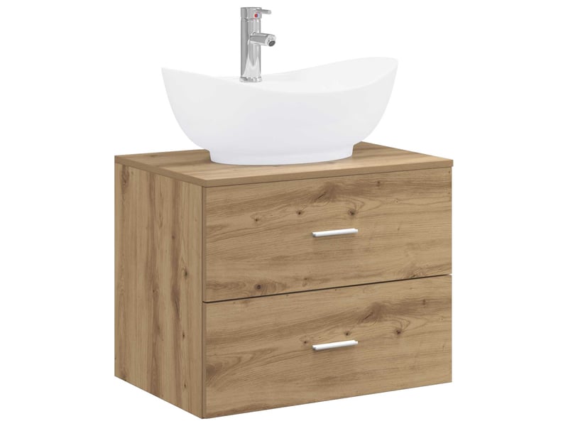  Ensemble de mobilier de salle de bain chêne artisanal cf64624  - Conforama A
