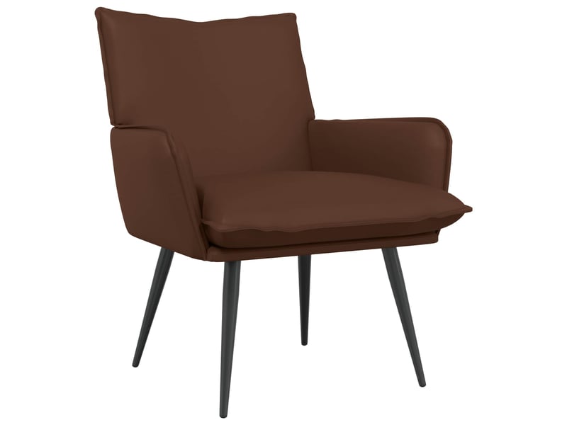  Vidaxl fauteuil marron simili cuir  - Conforama D