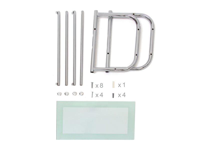  Étagère porte-serviettes murale avec tablette 60 x 20 x 10 cm 2 barres de séchage design élégant en acier chromé 13_0003256  - Conforama C