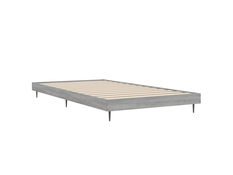  Lit simple- lit adulte -  cadre de lit sans matelas sonoma gris 90x200 cm  - Conforama D