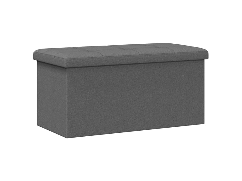  Banc chambre, banc de rangement pliable gris clair lin  - Conforama A
