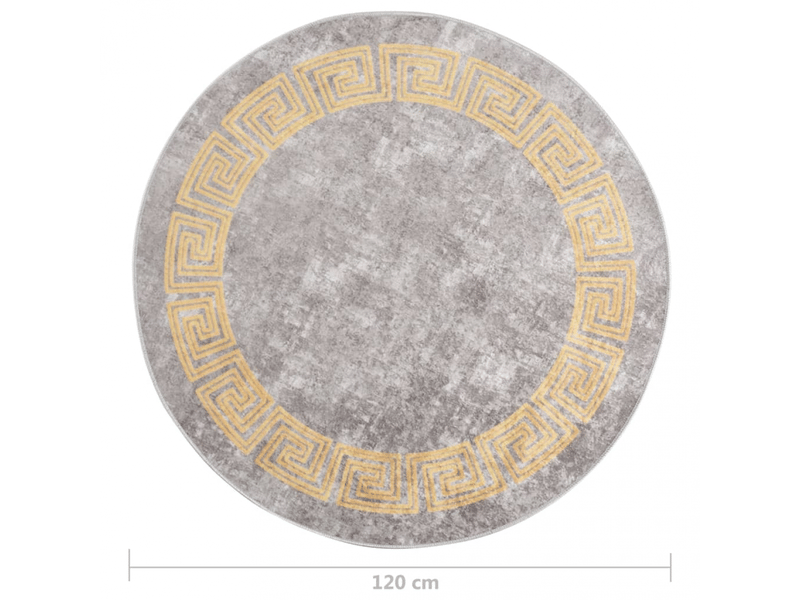  Tapis lavable antidérapant φ120 cm gris - comfortxl 337939 - Conforama E