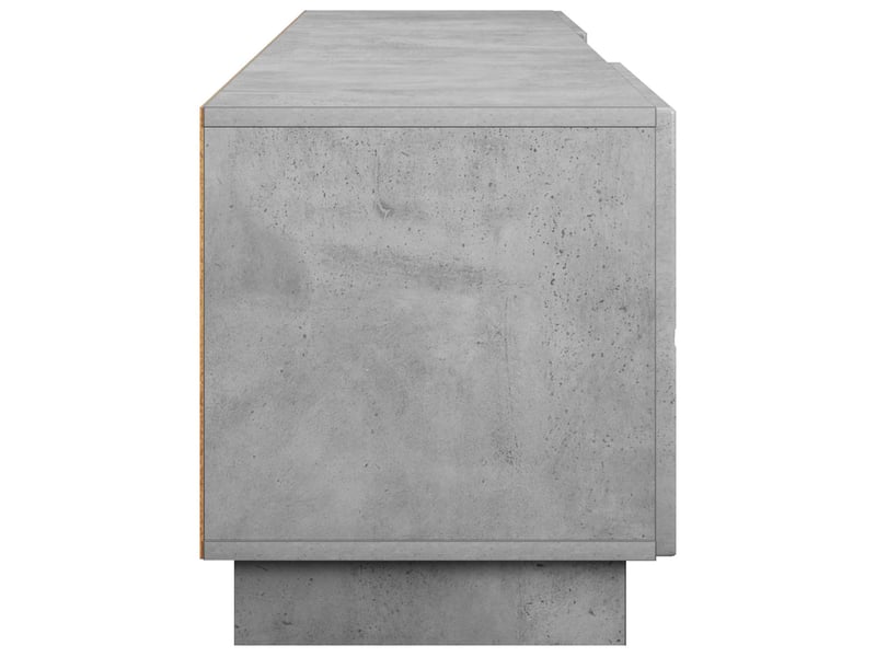  Meuble tv, banc tv 180x34,5x40 cm gris béton bois d'ingénierie shl79977  - Conforama E