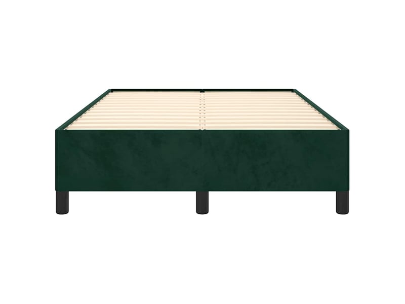  Lit double- lit adulte -  cadre de lit sans matelas vert foncé 120x190 cm velours  - Conforama D