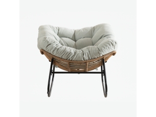 Fauteuil fixe MODENVIE  Tissu bleu vendu A l'unité