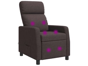 Fauteuil relax manuel VIDAXL  Tissu marron