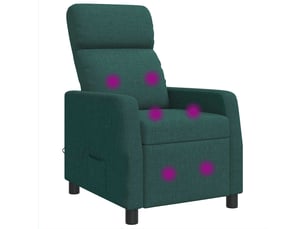 Fauteuil relax manuel VIDAXL Tissu vert