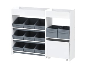 Bibliotheque coloris bicolore MAISENTIEL - 105 cm x 80 cm