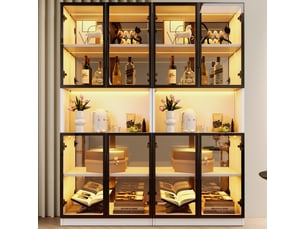 Vitrine coloris blanc <strong></strong> <strong></strong> - 140 cmx170 cm
