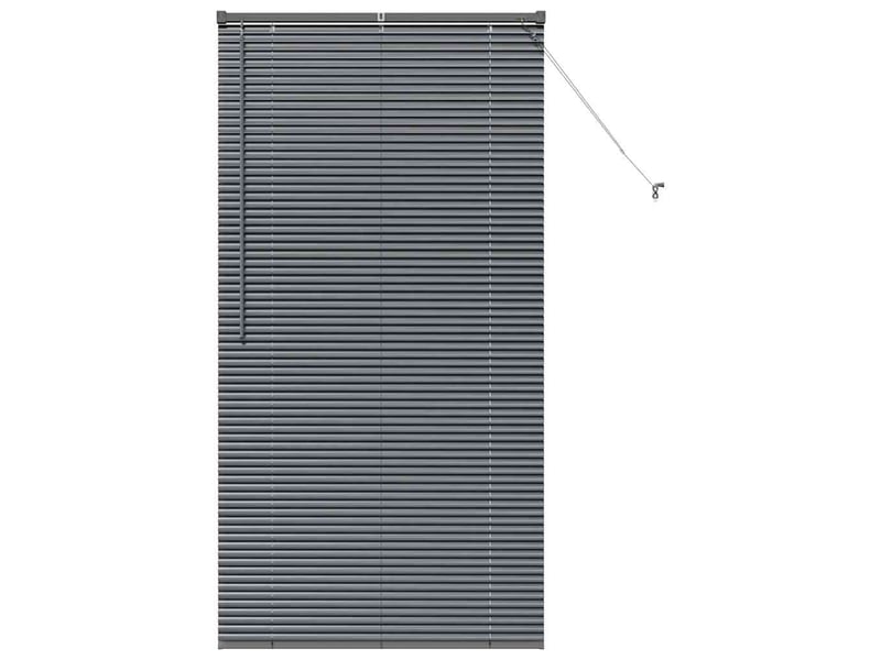 Store vénitien, store de fenêtre gris foncé 175 x 90 cm 25 mm aluminium cf47909 - Conforama A