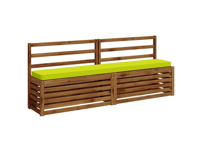  Lot de 2 coussins de banc, coussins d'assise vught 100 % polyester vert vif. Cf58609  - Conforama C