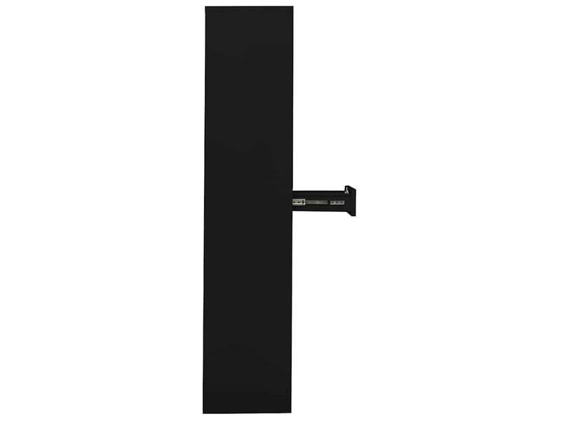  Armoire de bureau, rangement de bureau noir 90x40x180 cm acier  - Conforama D