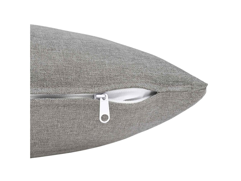  Lot de 12 coussins avec oreiller, coussins décoratifs heerlen gris nuage tissu cf50094  - Conforama D