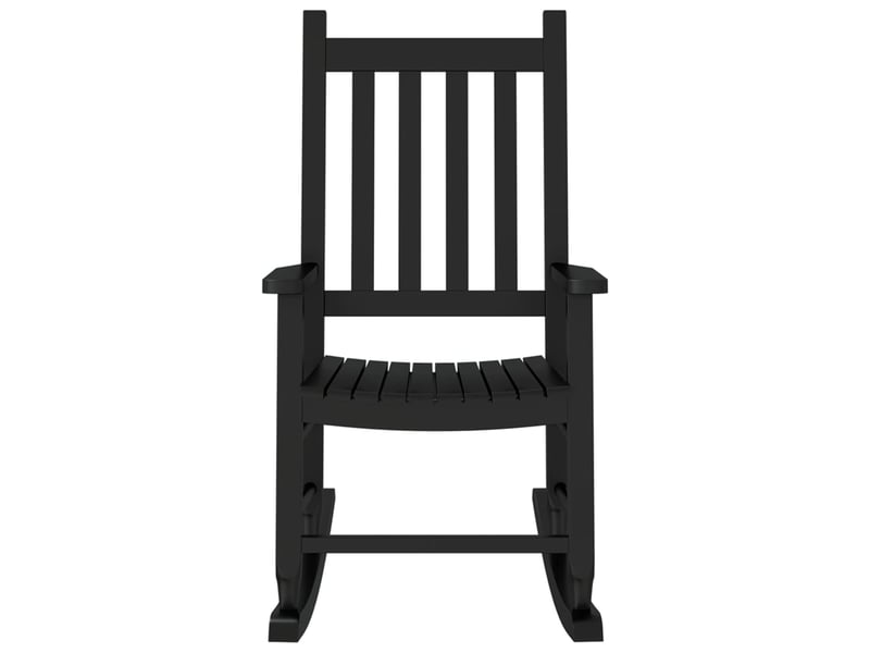  Chaise à bascule pour enfants 6-12 ans en bois de peuplier noir dec028936  - Conforama B
