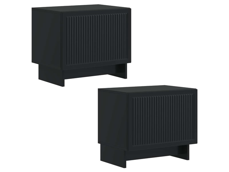  Meuble tv - banc tv - meuble de rangement noir bois d'ingénierie  - Conforama D