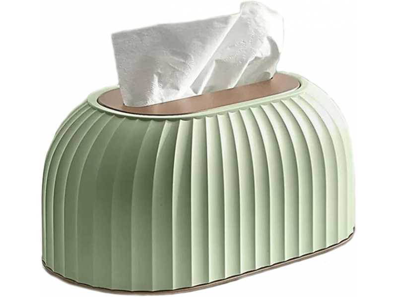  Boîte à mouchoirs avec couvercle - range-mouchoirs rayé à tiroir pour multi-pièces  - Conforama A