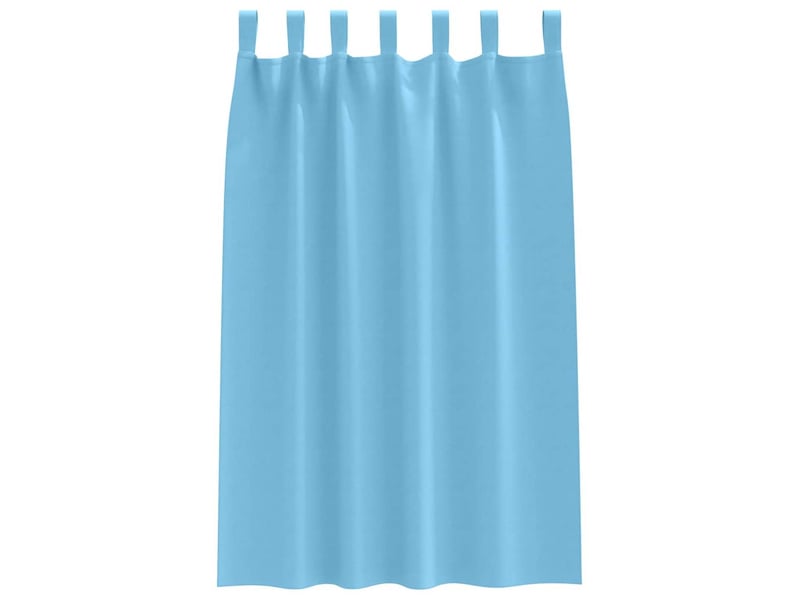  Lot de 2 rideaux occultants, rideaux black-out avec anneaux bleu clair 175 x 140 cm cf44588  - Conforama D