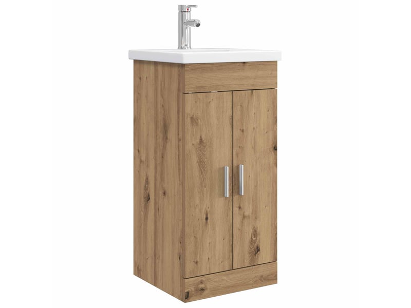 Meuble de salle de bain avec évier chêne artisanal shl9918 - Conforama A