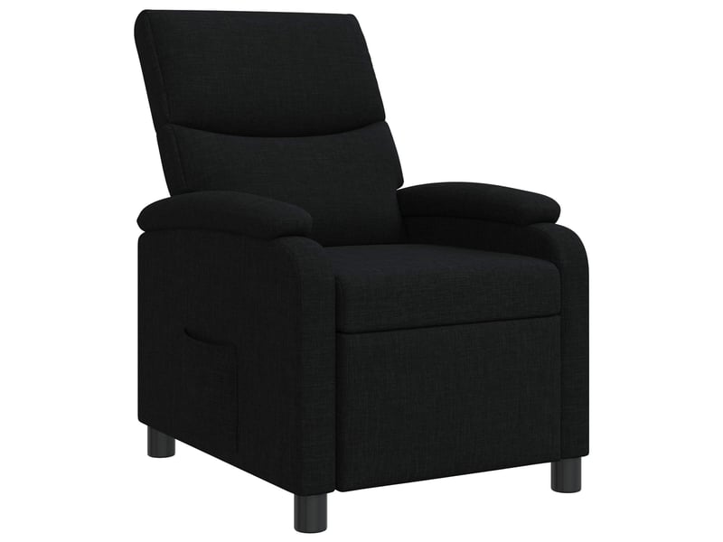  Vidaxl fauteuil inclinable noir tissu  - Conforama D