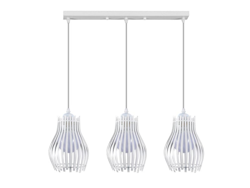  Fabrilamp ragusa, réglette, moderne, 3 x e27, blanc, 35-100 x 64 x 16 cm 224493001 - Conforama A