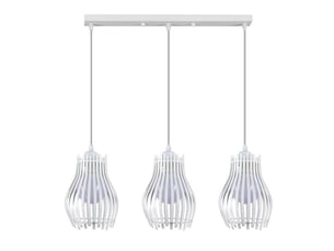 Fabrilamp ragusa, réglette, moderne, 3 x e27, blanc, 35-100 x 64 x 16 cm