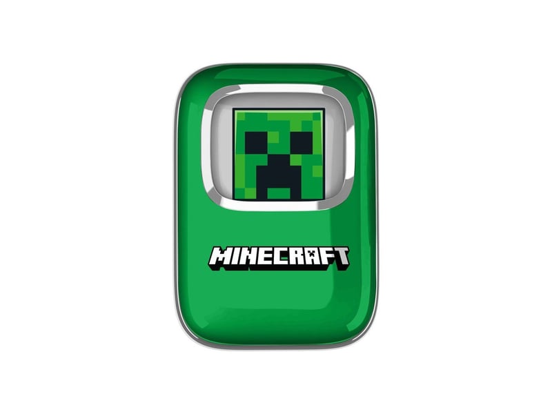  Ecouteurs tws sans fil bluetooth 5.3 style minecraft vert boitier charge coulissant led OTL1728305803214 - Conforama B