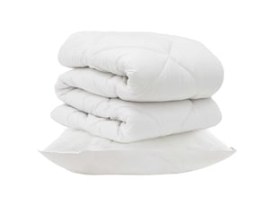 Couette avec oreiller 2 pièces - duvet blanc microfibre