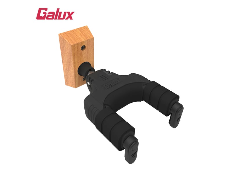  Crochets muraux support mural pour guitare à verrouillage automatique gh-110w, base en bois d'acajou pour guitare acoustique, folk, classique, électrique, basse, noir  - Conforama B