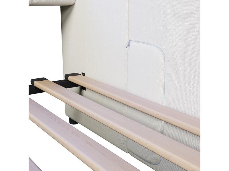  Lit de jour 90x200 canapé lit beige avec led, extensible 180x200, 2 tiroirs et ports usb  - Conforama W