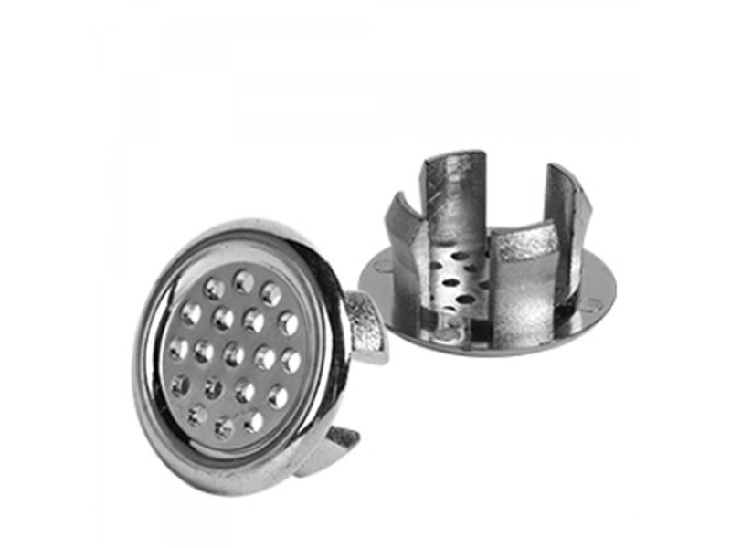  Couvercle décoratif de trou de trop-plein de lavabo, couvercle de vidange de lavabo 4 pièces  - Conforama B