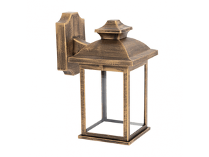 Applique extérieure classique fabrilamp alcandia or vieilli, 1 x e27, ip44, 31 x 17 x 22,3 cm